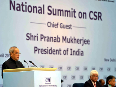 Corporate sector must provide renewed impetus to CSR initiatives: President