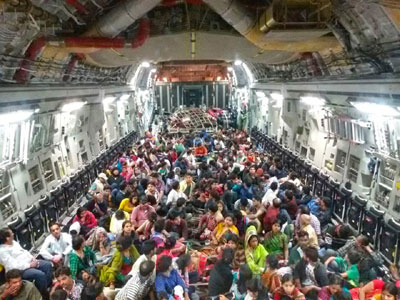 Indian Air Force evacuates 3,358 from Nepal, relief operation