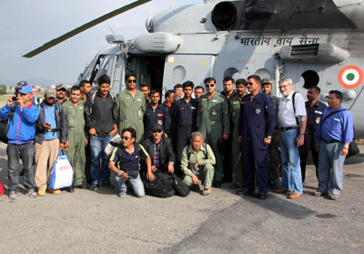 Indian Air Force continues to provide relief to stranded persons of earthquake hit Nepal 