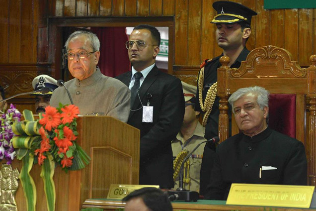 Full text of President Pranab Mukherjee's address at special session of Uttarakhand Legislative Assembly