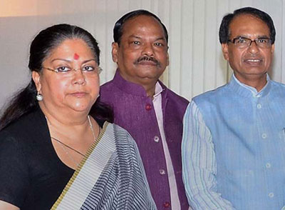 CM Vasundhara attends NITI Aayog meet, returns to Jaipur without meeting BJP leaders