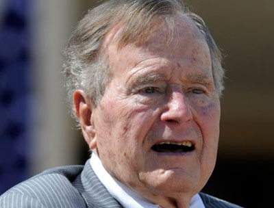 George HW Bush falls at Maine home, breaks bone in neck