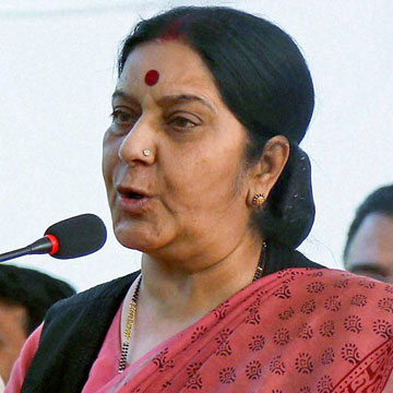 Sushma Swaraj leaves on a two-nation visit of Egypt, Germany