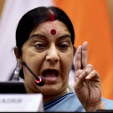 Sushma Swaraj in Egypt, seeks early release of six Indian seamen