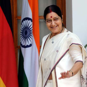 Sushma Swaraj meets BRICS, holds trilateral with US and Japan