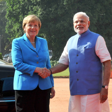 In bilateral talks, business first: German Chancellor Angela Merkel meets PM Narendra Modi