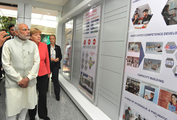 PM Modi, German Chancellor Angela Merkel visit Bosch facility in Bengaluru