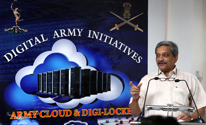 Defence Minister launches Army Cloud, Data Centre & Digi-Locker for Indian Army