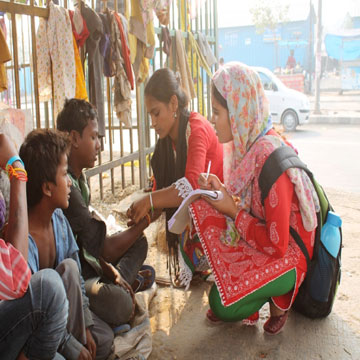 Street children initiate their own census