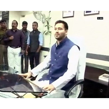 Tejashwi Yadav takes charge as Bihar Dy CM, says he won't tolerate corruption