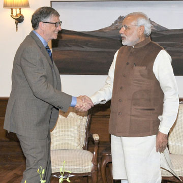 Bill Gates meets PM Narendra Modi; offers support for financial inclusion projects