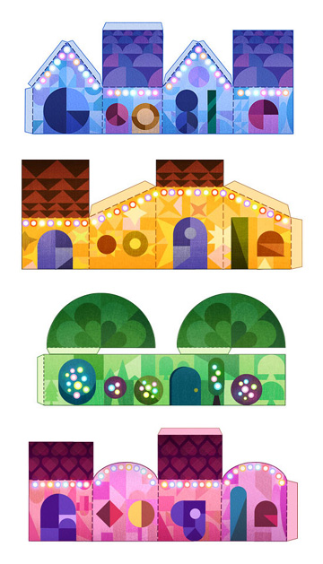 Tis the season! Google's second holidays creation is 4 papercraft doodle