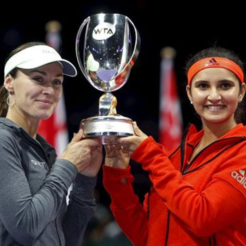 Martina Hingis joins Sania Mirza as world no 1 