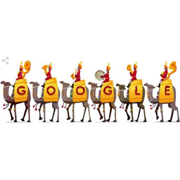 67th Republic Day: BSF camel contingent march on Google doodle