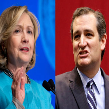 Hillary Clinton declares victory by slight margin in Iowa; Ted Cruz beats Trump 