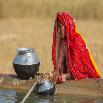 Two-thirds of the world population doesn't have reliable access to fresh water 