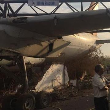 Air India's defunct Airbus aircraft crashes in Hyderabad