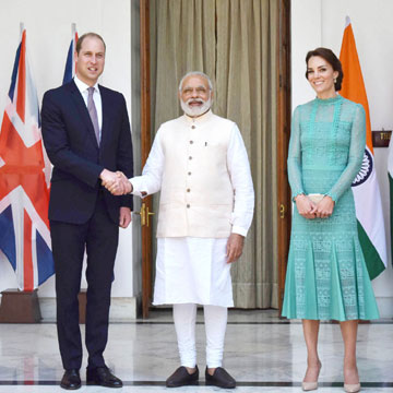 PM Narendra Modi hosts lunch for Prince William, Kate Middleton