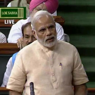 GST means a Great Step Taken by India, its delivers us from Tax Terrorism: PM Modi in Lok Sabha