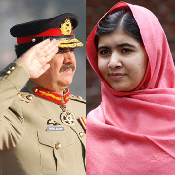 Pak Army Chief salutes Kashmiris 'undaunted sight for freedom', Malala asks for UN intervention