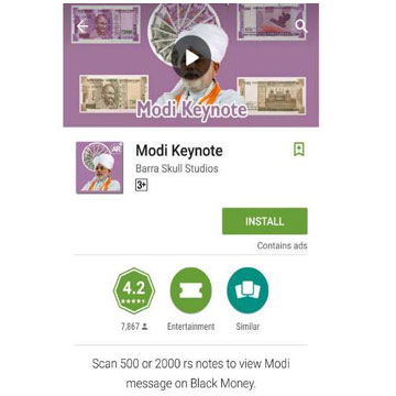 This Android app shows PM Narendra Modi speech on new Rs 2,000 notes