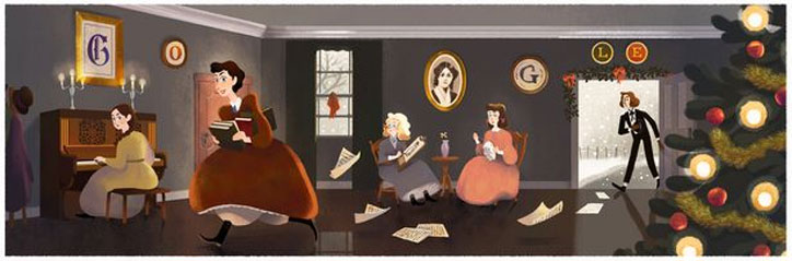 Louisa May Alcott: Google doodle celebrates beloved author of Little Women's 184th birthday