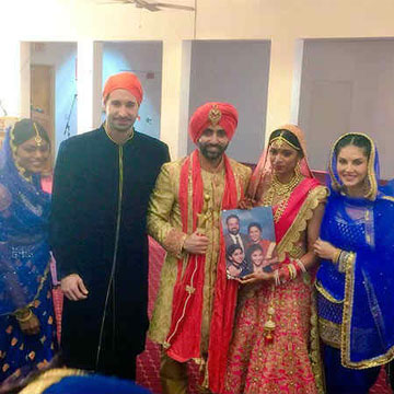 Sunny Leone attends brother Sundeep Vohra's wedding