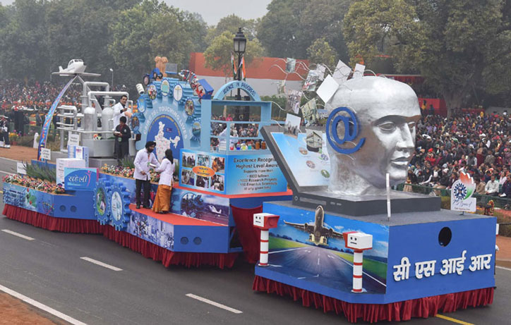 The tableau of the CSIR at Republic Day Parade 2017