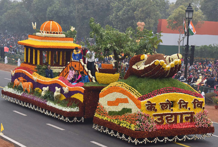 The tableau of the CPWD at Republic Day Parade 2017