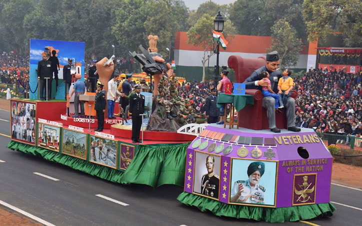 The tableau of the VETERANS â€“ 'Always in Service of the Nation'