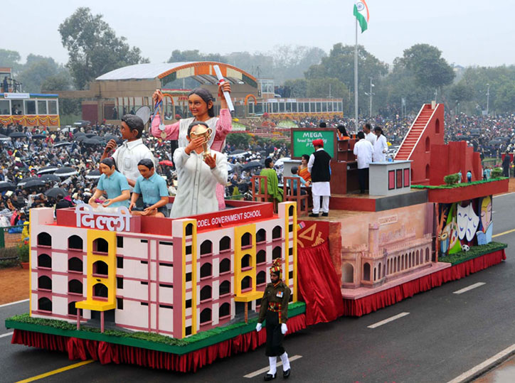The tableau of Delhi at Republic Day Parade 2017