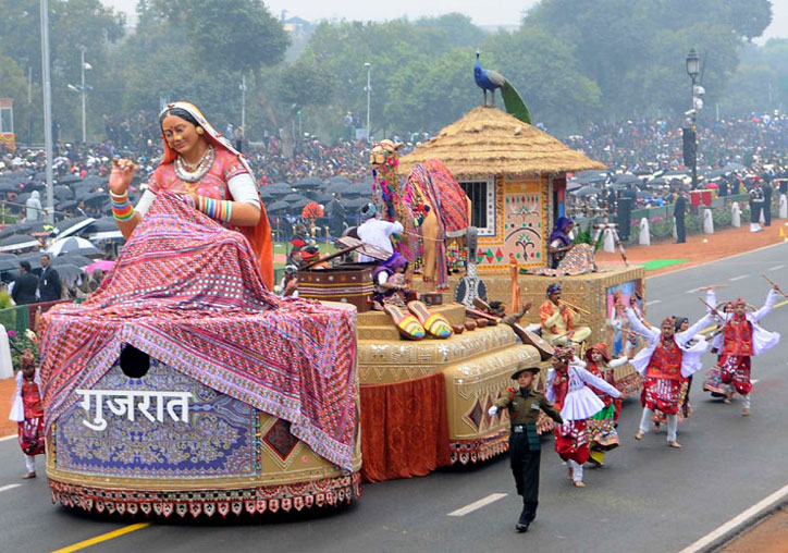The tableau of Gujarat at Republic Day Parade 2017