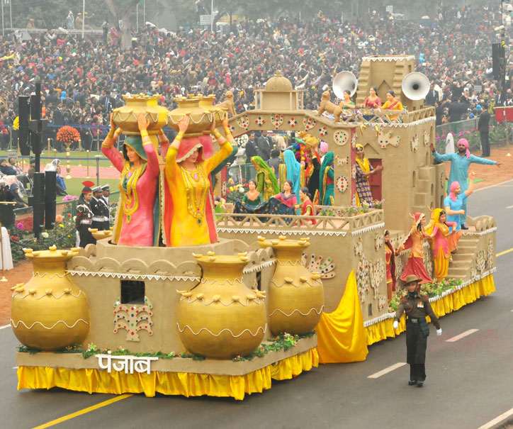 The tableau of Punjab at Republic Day Parade 2017