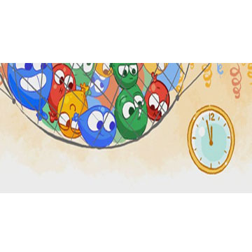 Welcome 2017: Google Doodle celebrates new year with Balloon Drop