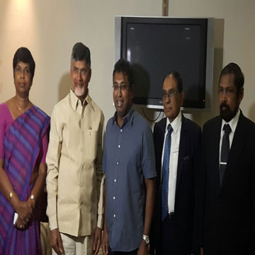Sri Lanka President Sririsena's 2nd anniversary in office, AP CM Naidu visits projects  