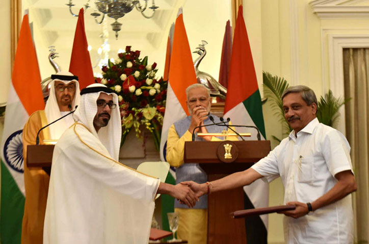 List of Agreements/MOUs exchanged during the State visit of Crown Prince of Abu Dhabi to India