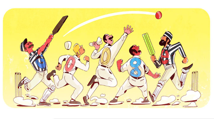 140th Anniversary of the First Test cricket match: Google celebrates with playful doodle sketch