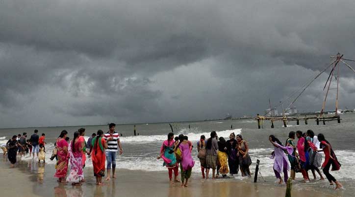 Monsoon hit the southern Kerala coast