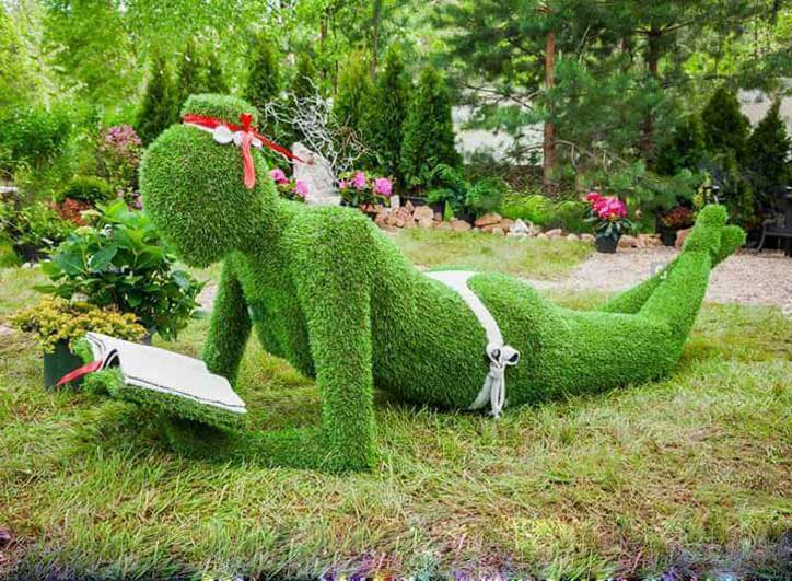 Love for greenery, Grass architecture 