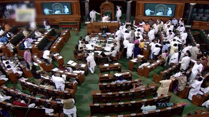 Government, Opposition, spar in Parliament: Both Lok Sabha and Rajya Sabha temporarily adjourned 