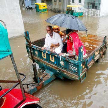 Rain pummels north Gujarat; 25,000 people shifted to safer locations