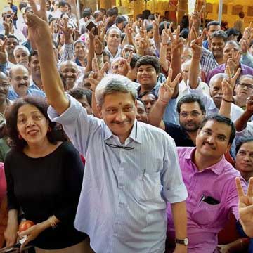 Election Result: Goa CM Manohar Parrikar emerging victorious from Panaji