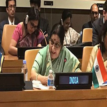 At UNGA, Sushma Swaraj extols India's acheivements, presses regional cooperation
