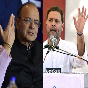 Jaitley hits Rahul on 'Gabbar Singh Tax' as Opposition calls Nov 8 'Black Day'