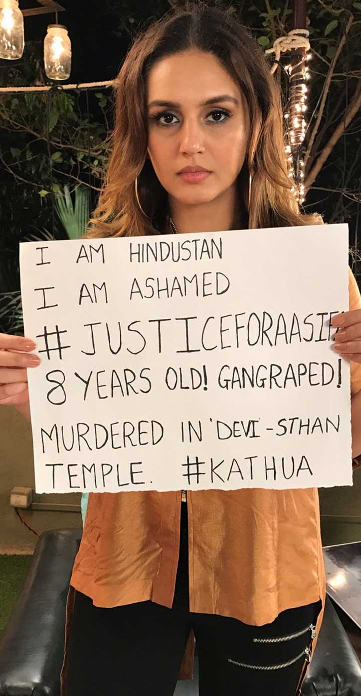 Huma Qureshi #Justice For Aasifa