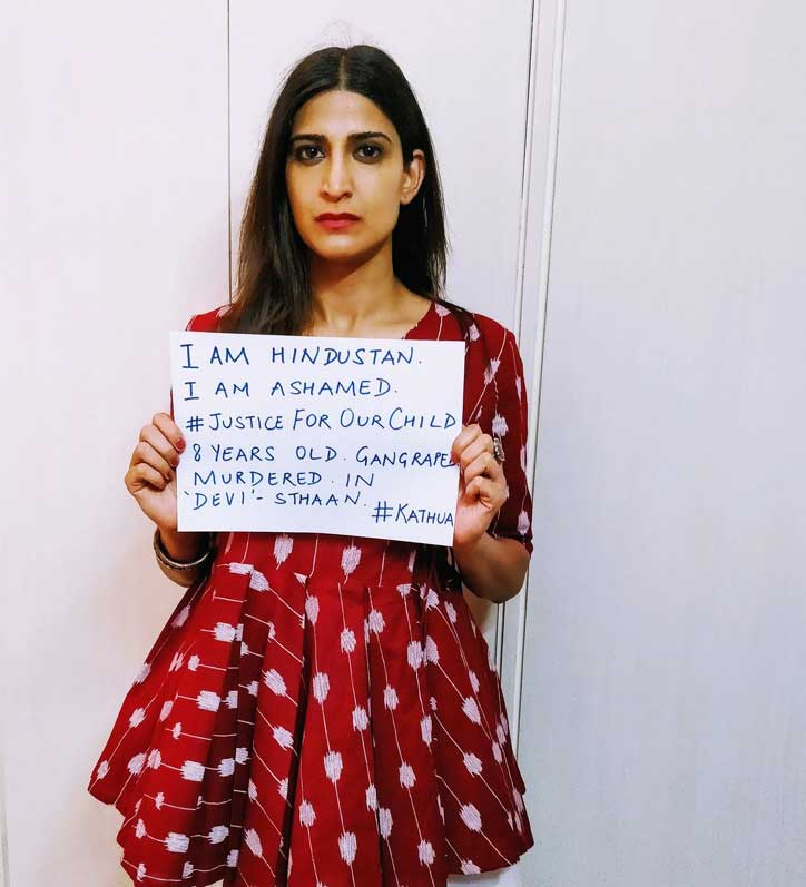 Aahana Kumra #Justice For Aasifa
