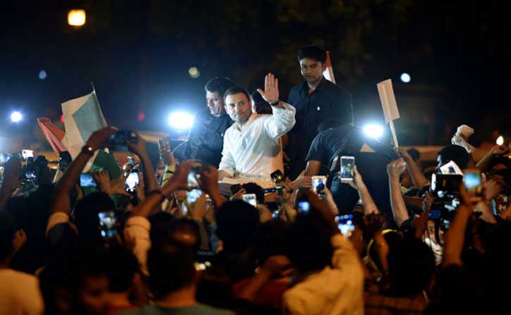 Justice for rape victims: Protests break out across country, Rahul Gandhi leads candlelight march, Priyanka joins, Maneka Gandhi wants death penalty for Child Rape