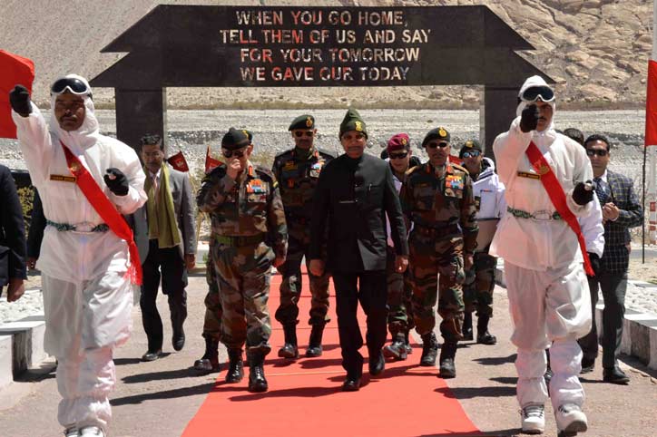President kovind visits Siachen; addresses soldiers; says every Indian is grateful to them and stands by them and their families