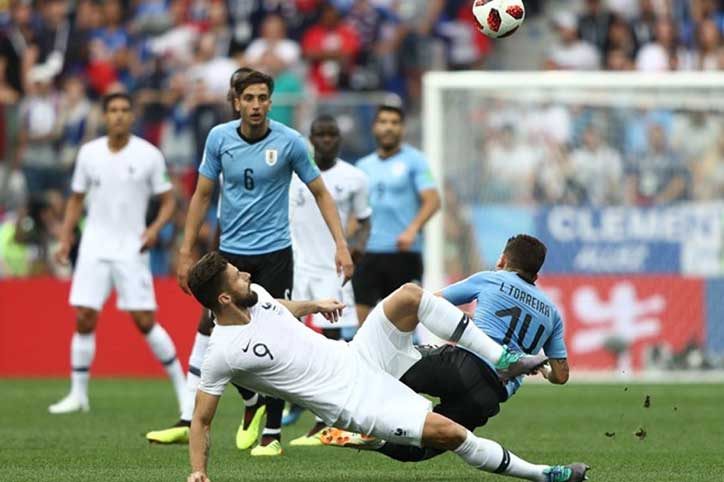 FIFA World Cup 2018: Quarter Final, Uruguay vs France; France beat Uruguay 2-0 to qualify for the semi-finals 