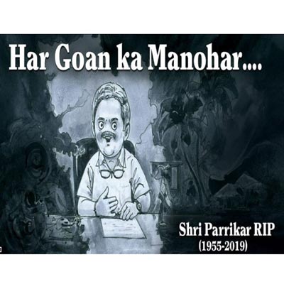 Amul pays tribute to Manohar Parrikar in its signature style